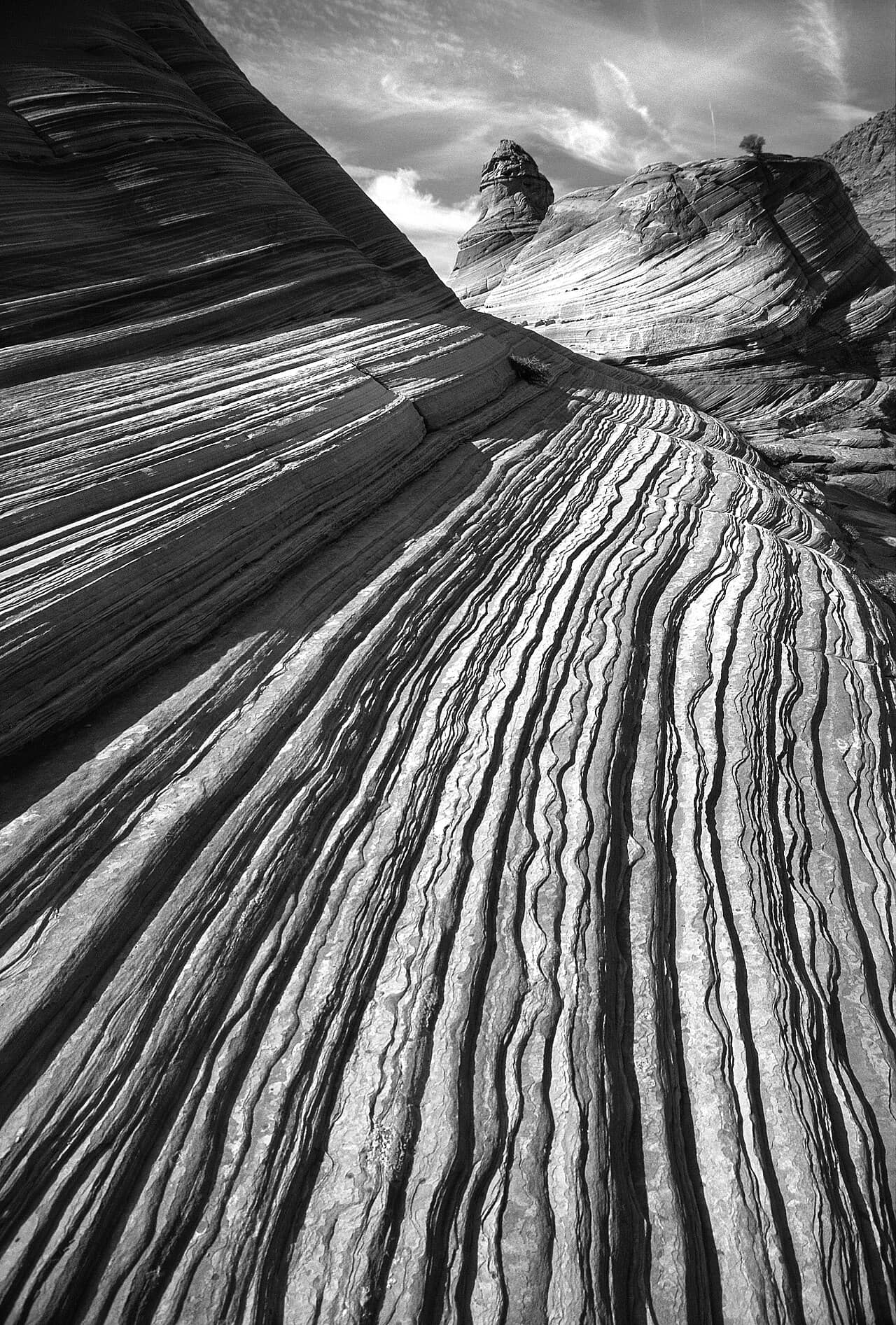 The Wave sandstone formation at Coyote Buttes, Arizona
