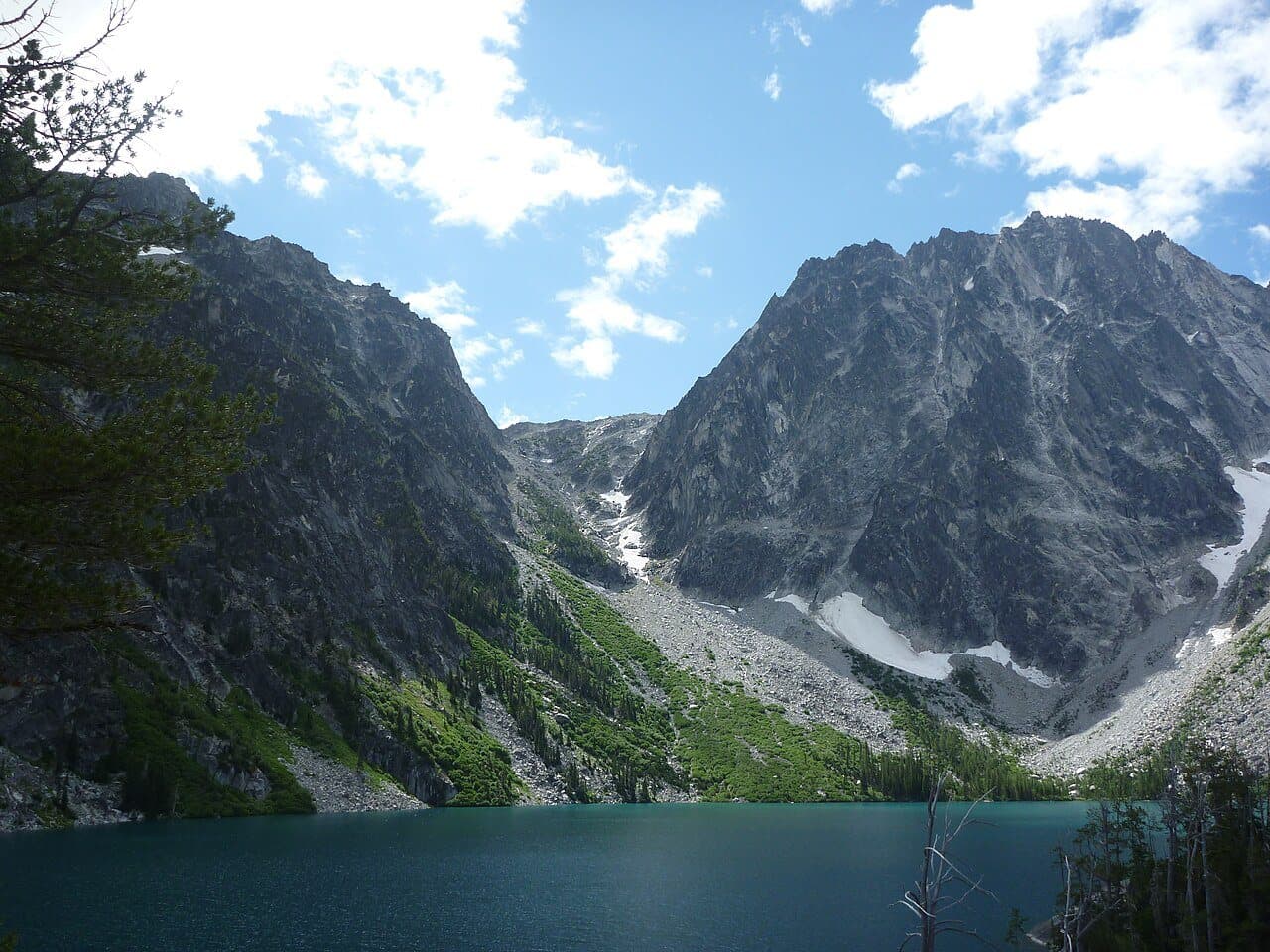 Colchuck Lake below Dragontail Peak and Aasgard Pass