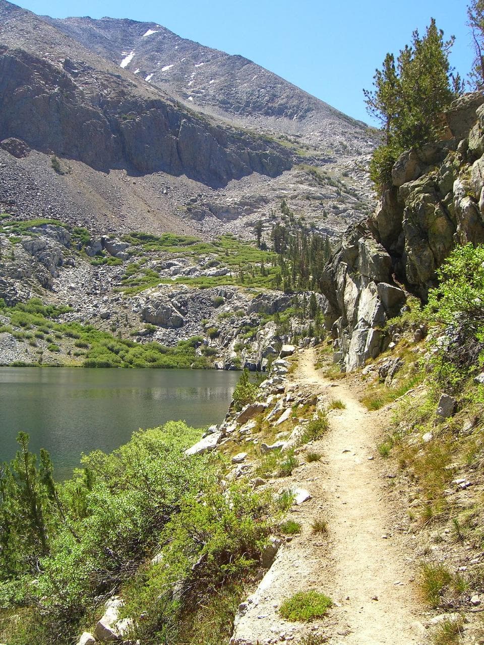 The John Muir Trail beside Dollar Lake