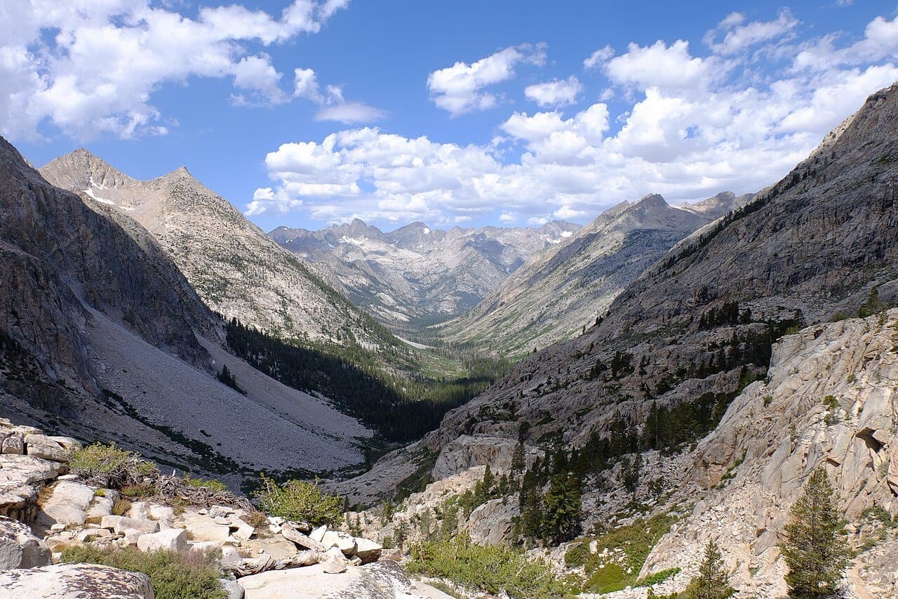 Palisade Creek canyon seen from the top of the Golden Staircase