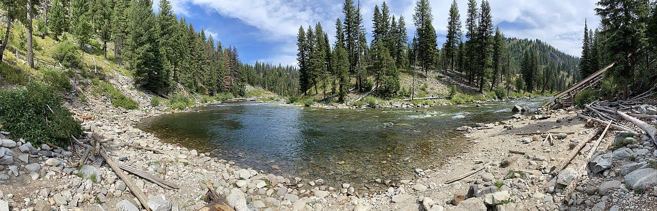 The river at the Boundary Creek boat launch
