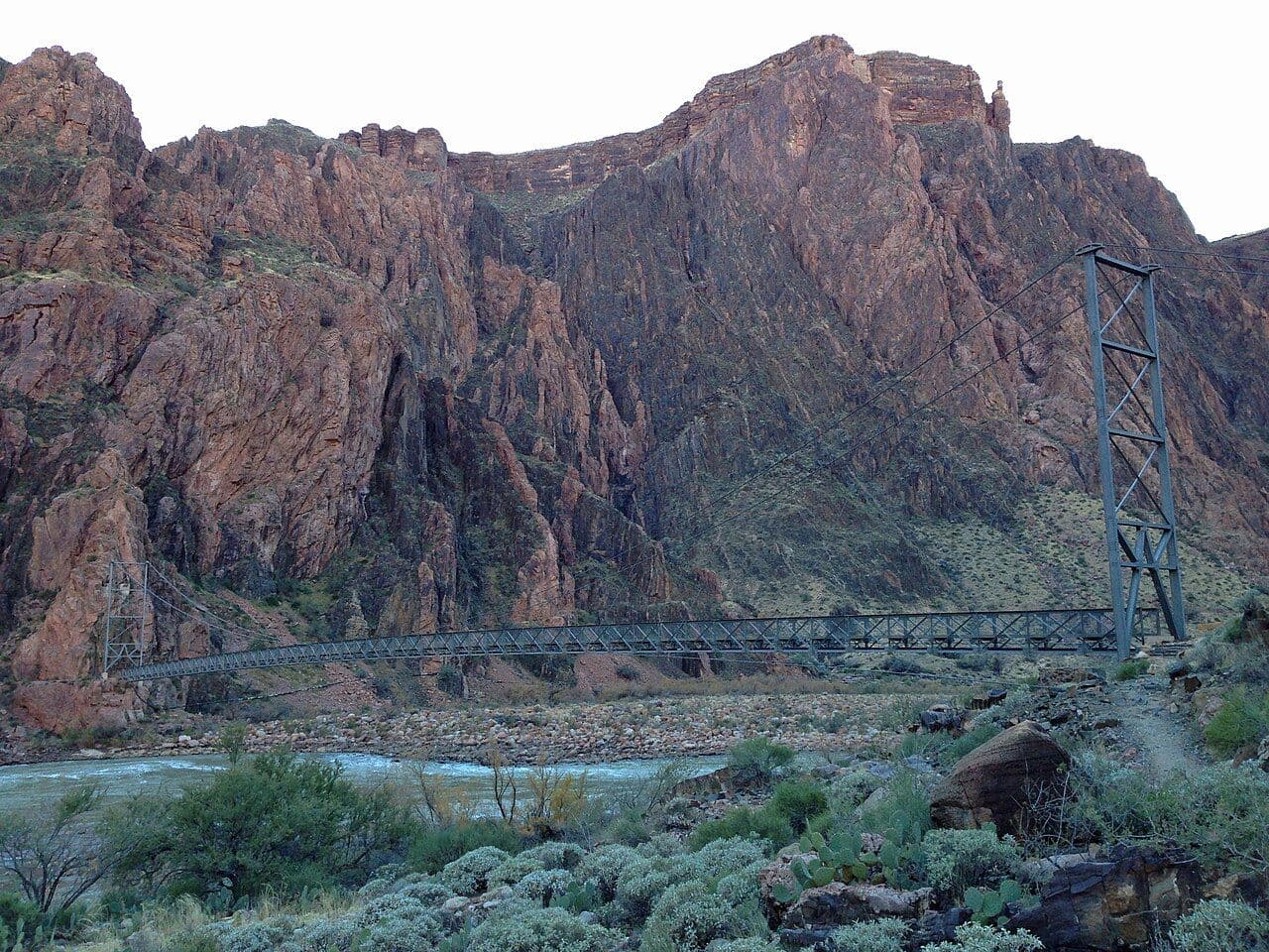The Silver Bridge crossing the Colorado River