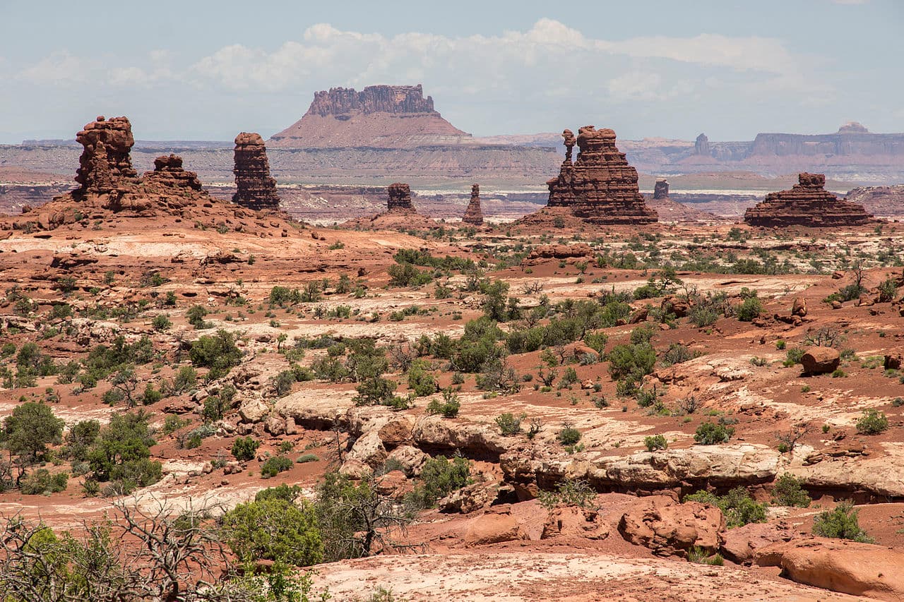 Canyonlands Maze — Standing Rock wilderness permit area in Canyonlands National Park - backcountry hiking destination