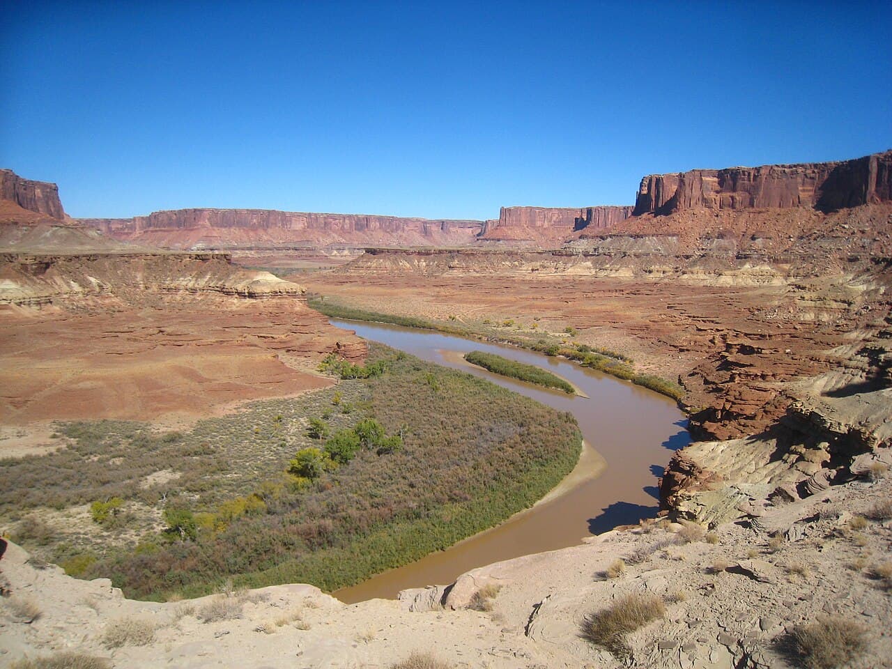 White Rim Road — Labyrinth A Campsite wilderness permit area in Canyonlands National Park - backcountry hiking destination
