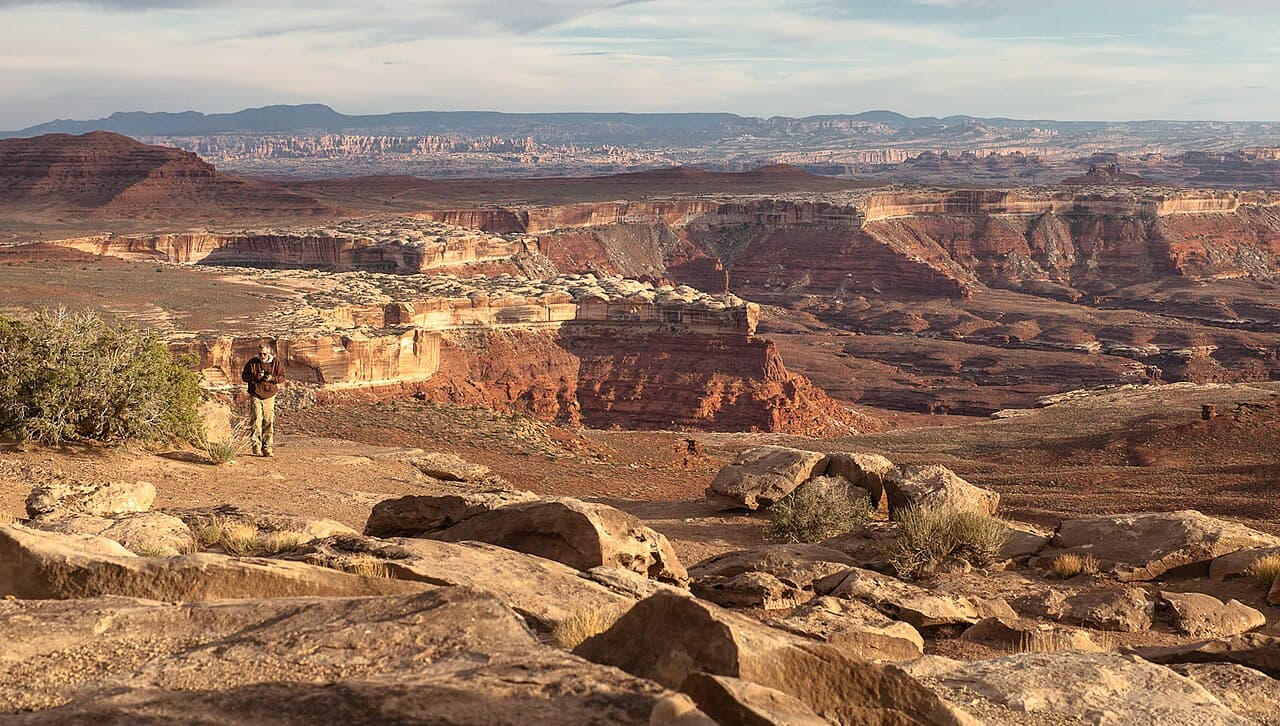 White Rim Road — Murphy Hogback A Campsite wilderness permit area in Canyonlands National Park - backcountry hiking destination