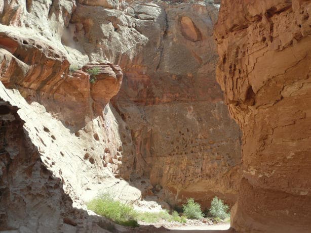 Capitol Reef — Upper Capitol Gorge wilderness permit area in Capitol Reef National Park - backcountry hiking destination