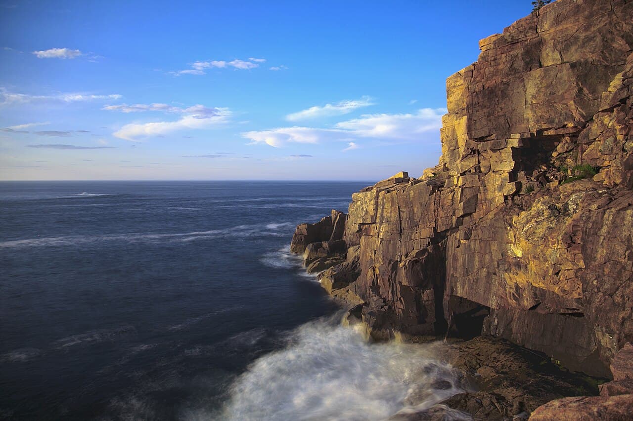 Otter Cliffs Group Climbing Permit permit area in Acadia National Park - backcountry hiking destination