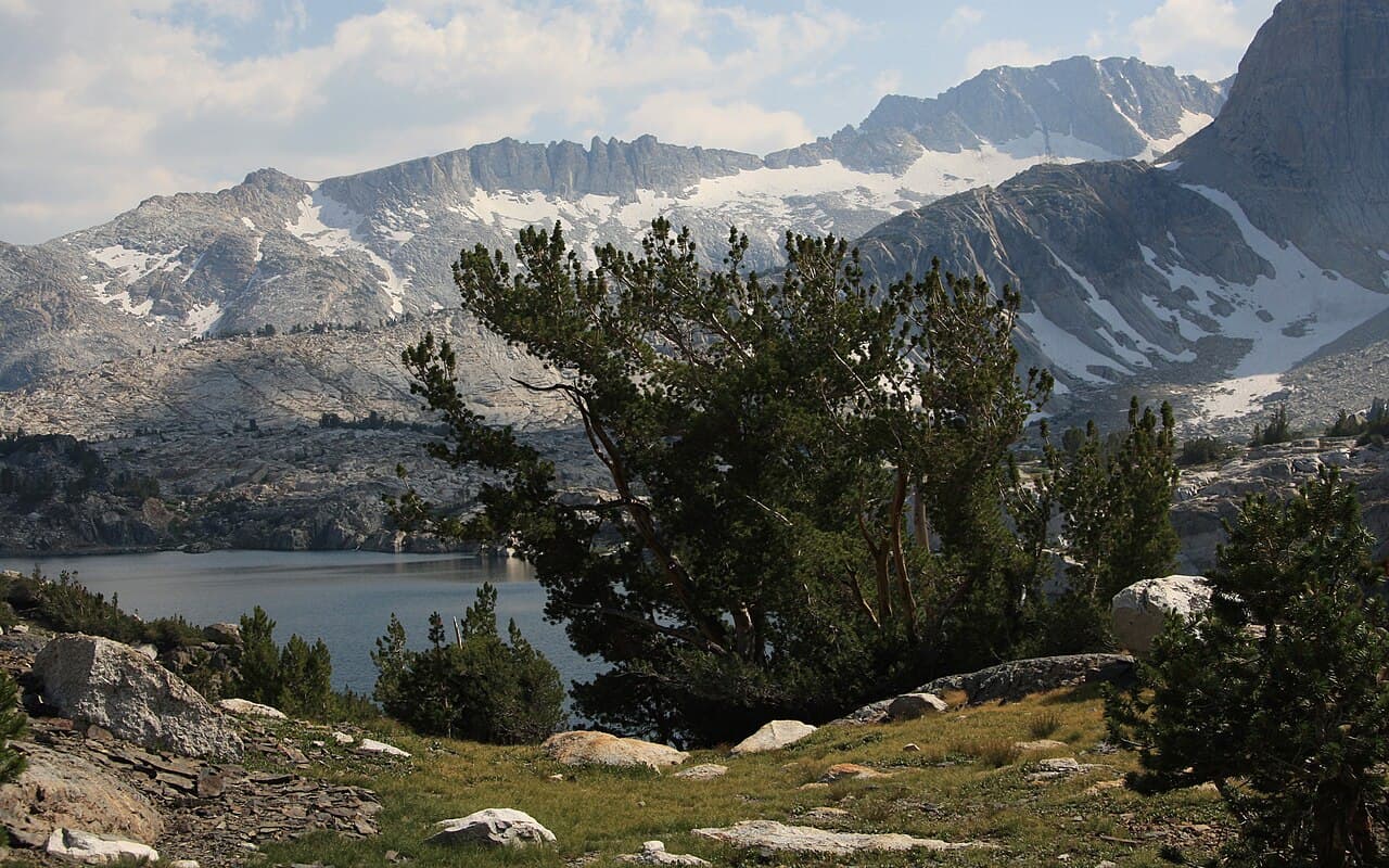 Inyo NF Wilderness Permit — Saddlebag Lake wilderness permit area in Inyo National Forest - backcountry hiking destination
