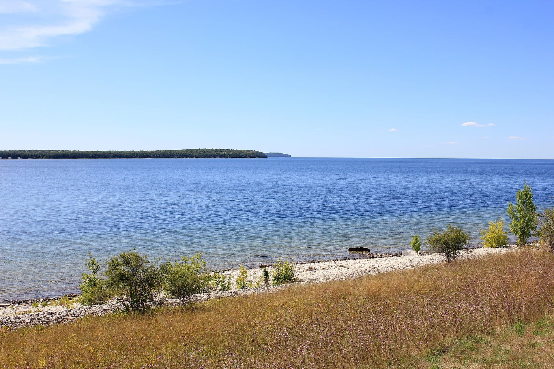 Rock Island Backpack Campsites permit area in Rock Island State Park (WI) - backcountry hiking destination