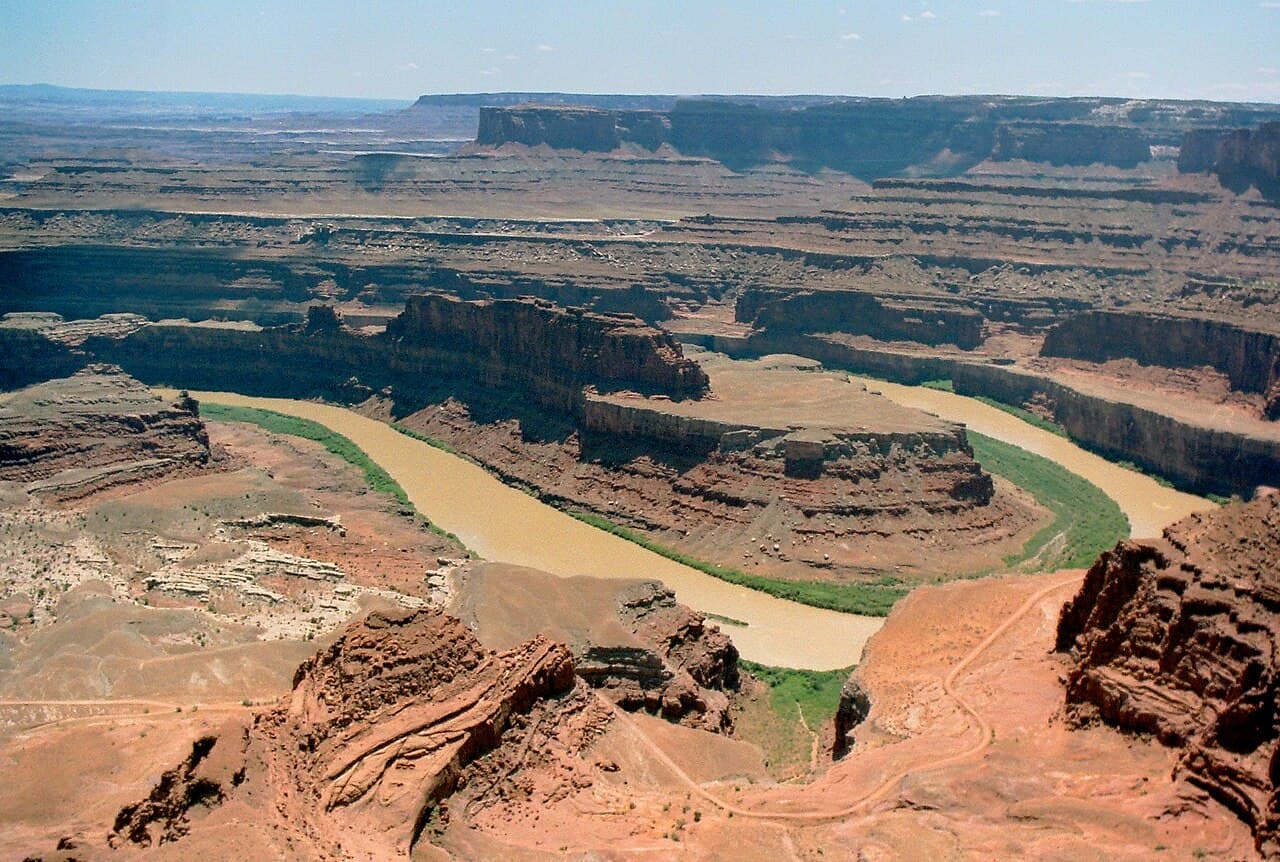 Wingate Yurts wilderness permit area in Dead Horse Point State Park - backcountry hiking destination
