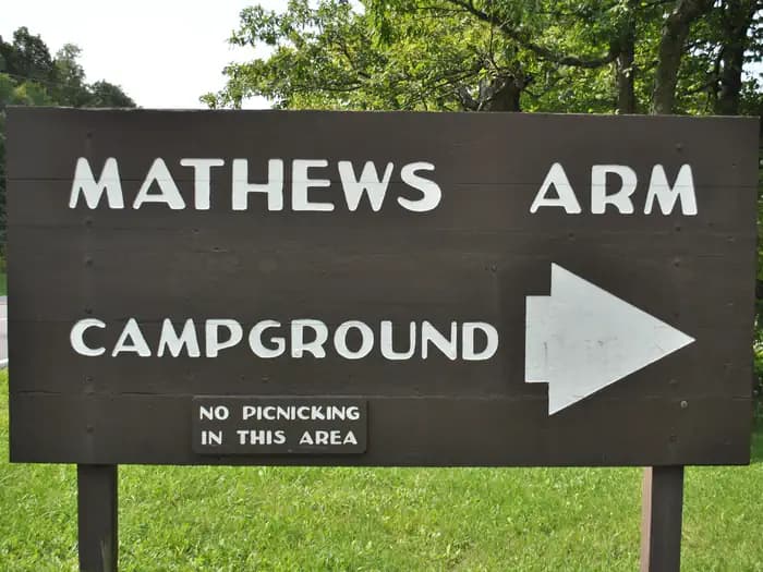 Mathews Arm Campground in Virginia
