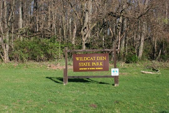 Wildcat Den State Park campground