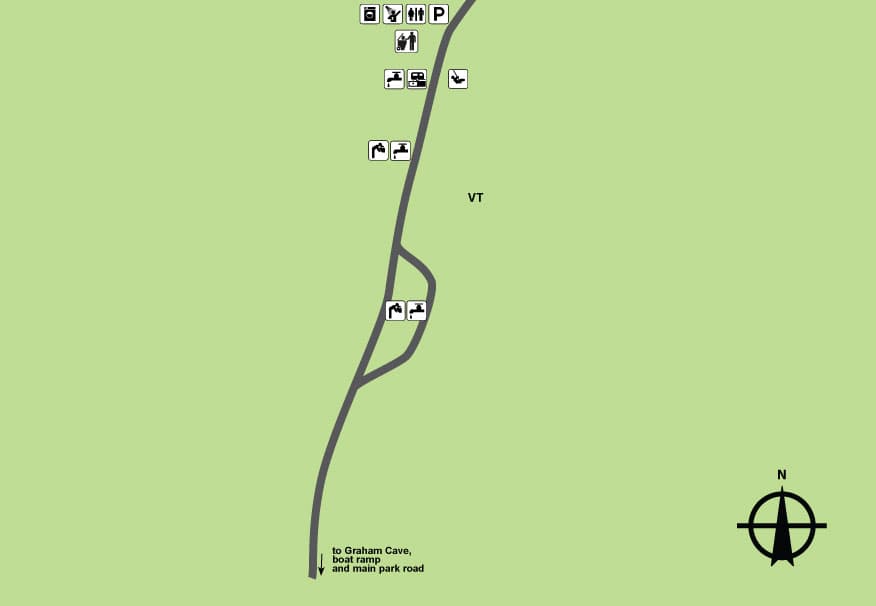 Graham Cave State Park Campground (sites 1-35) campground