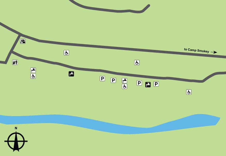 Roaring River State Park Campground 3 (sites 155-186) campground