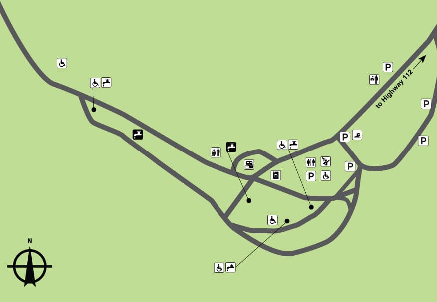 Roaring River State Park Campground 1 (sites 1-6 and 42-77) campground