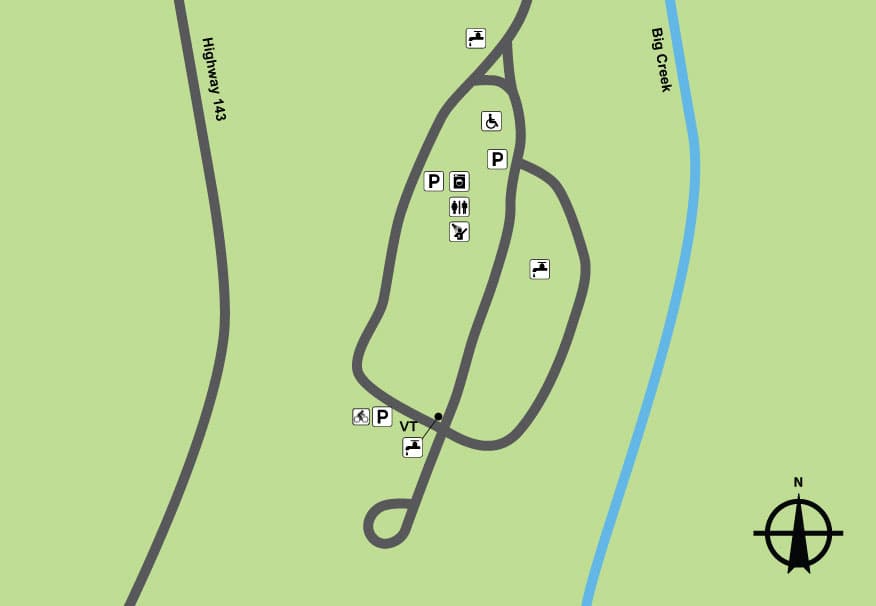 Sam A. Baker State Park Campground 2 (sites 112-172) campground