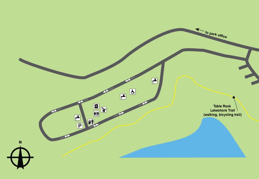 Table Rock State Park Campground 1 (Sites 150-185) campground