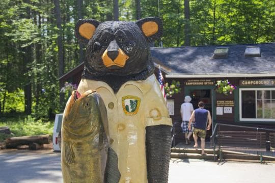 Bear Brook State Park campground