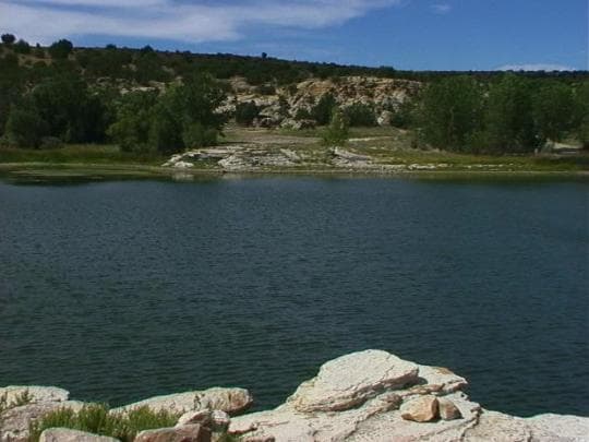 Clayton Lake State Park and Dinosaur Trackways campground
