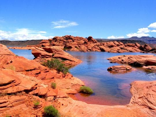 Sand Hollow State Park campground