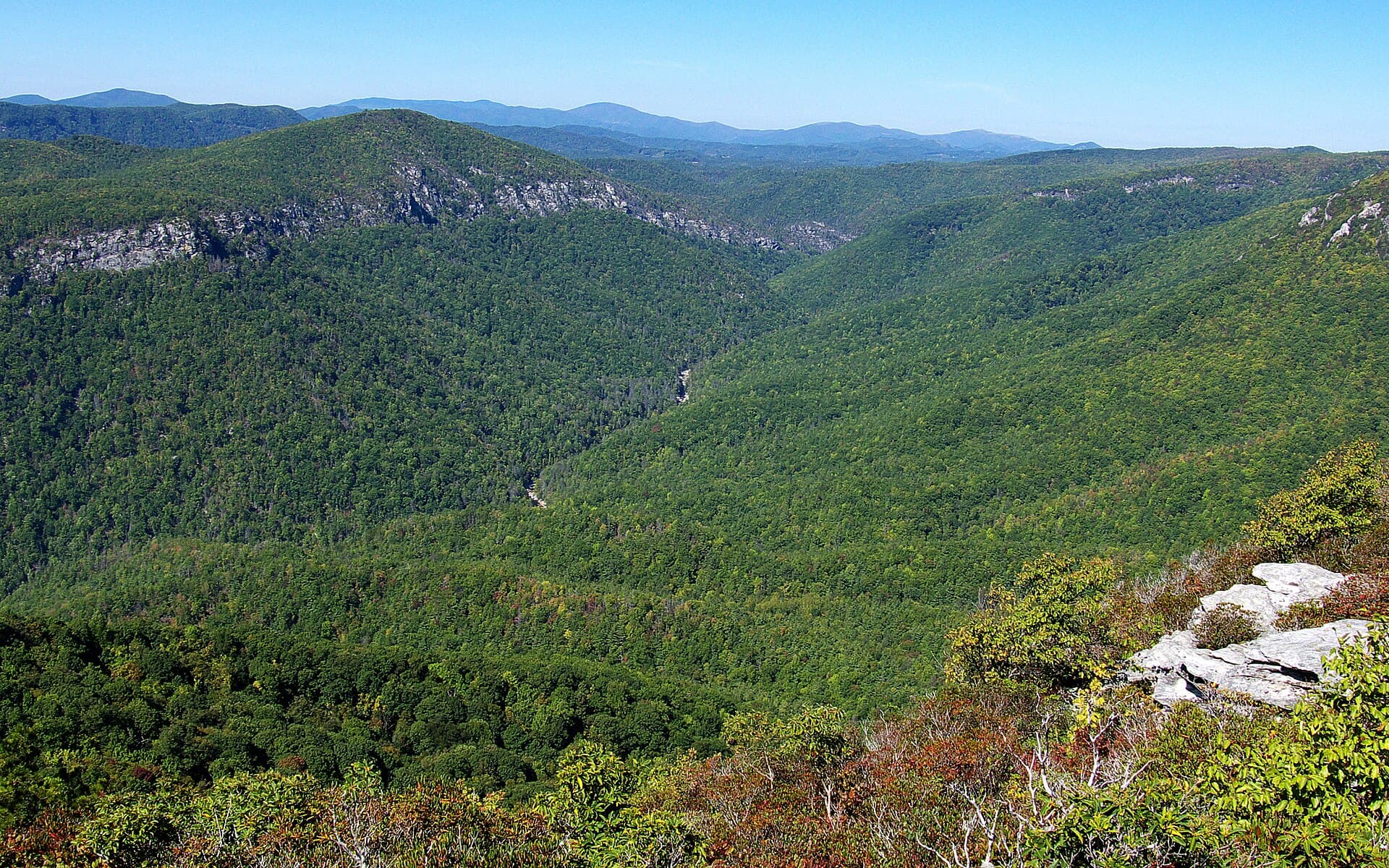 Linville Gorge Overnight Permit — Full Month in Advance permit area in Linville Gorge Wilderness - backcountry hiking destination