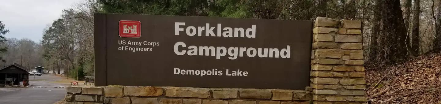 Forkland Campground in Alabama