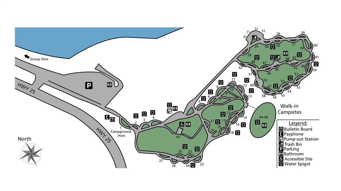 FORT SPOKANE campground in Washington