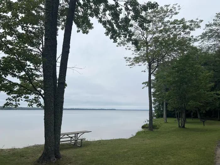 Brevoort Lake Campground in Michigan