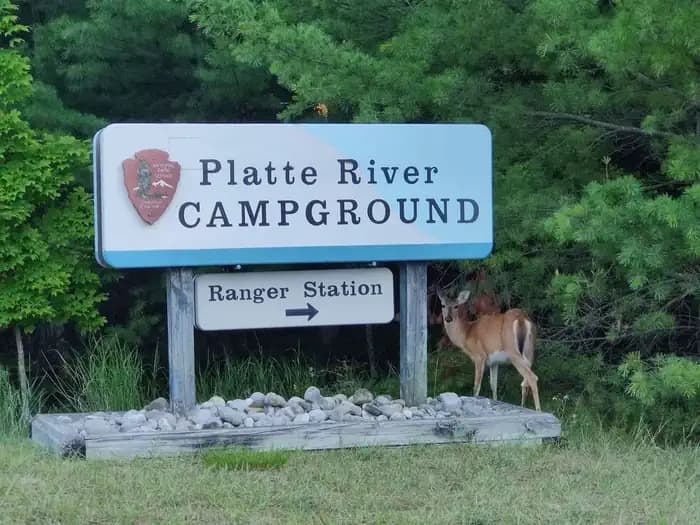 Platte River Campground in Michigan