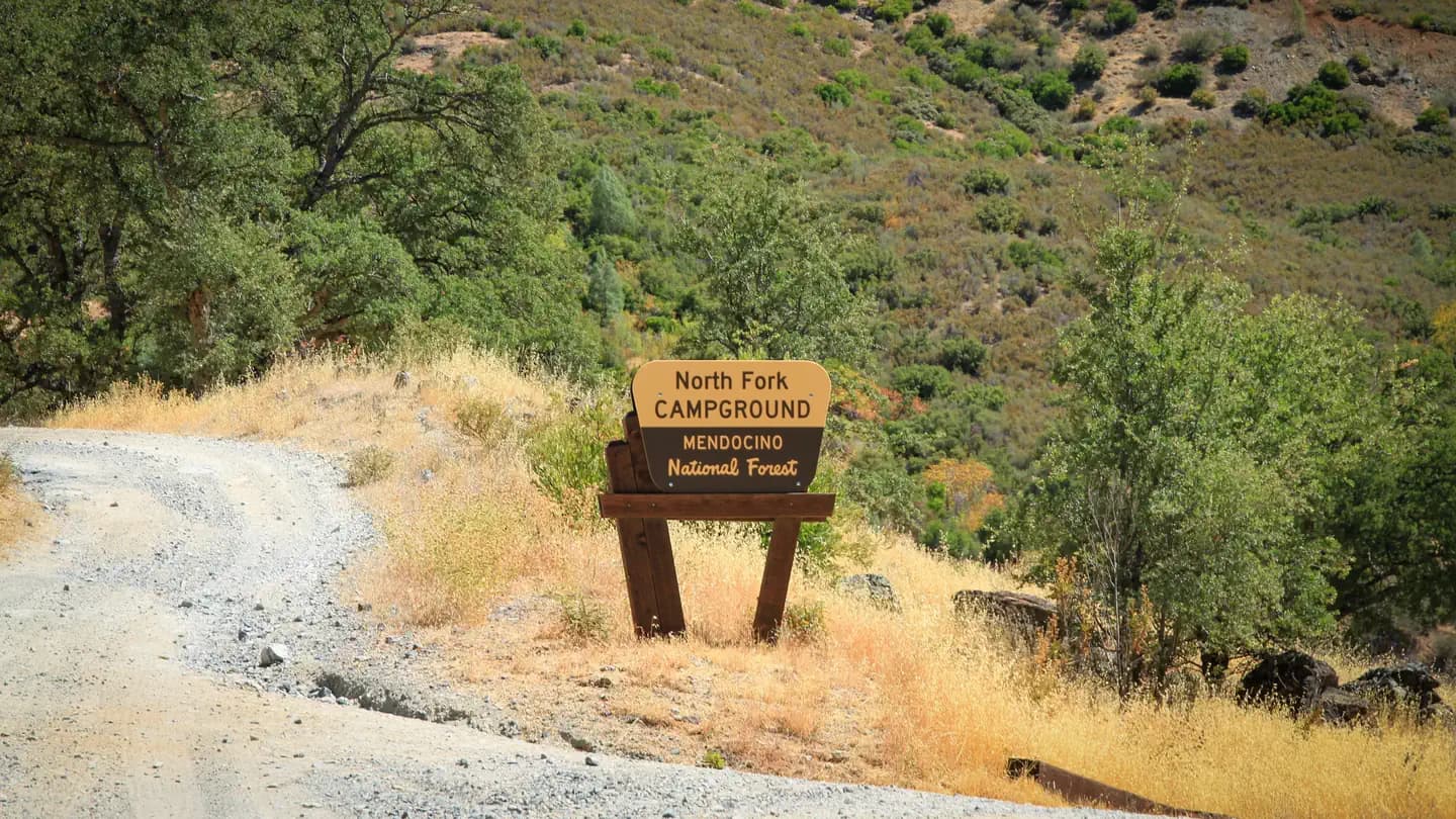 North Fork - Mendocino National Forest campground in California