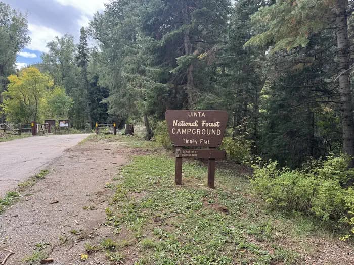 TINNEY FLAT campground in Utah