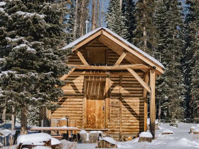 Snow Survey Cabin in Wyoming