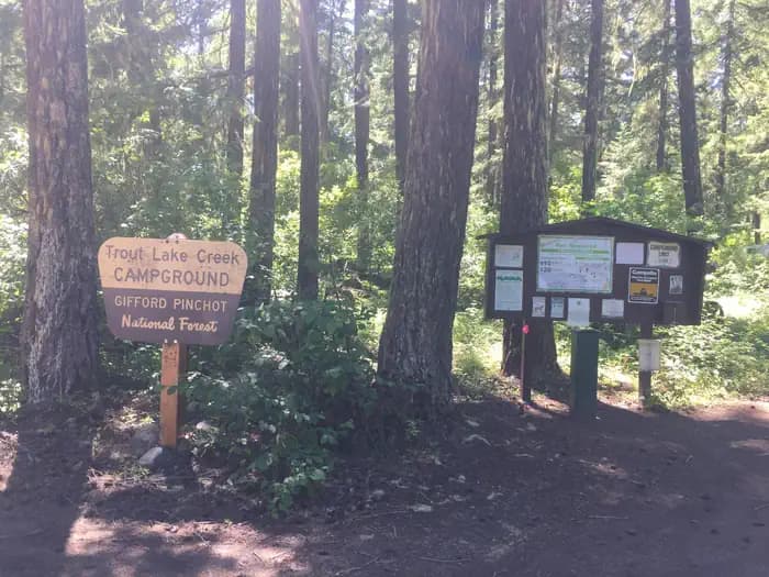TROUT LAKE CREEK CG (WA) GIFFORD PINCHOT NF campground