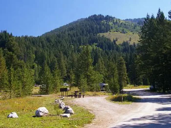 Teton Canyon Campground in Wyoming