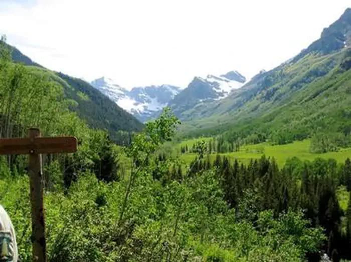 East Maroon Portal Picnic Site in Colorado