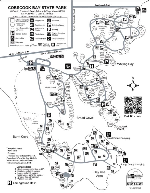Cobscook Bay State Park campground