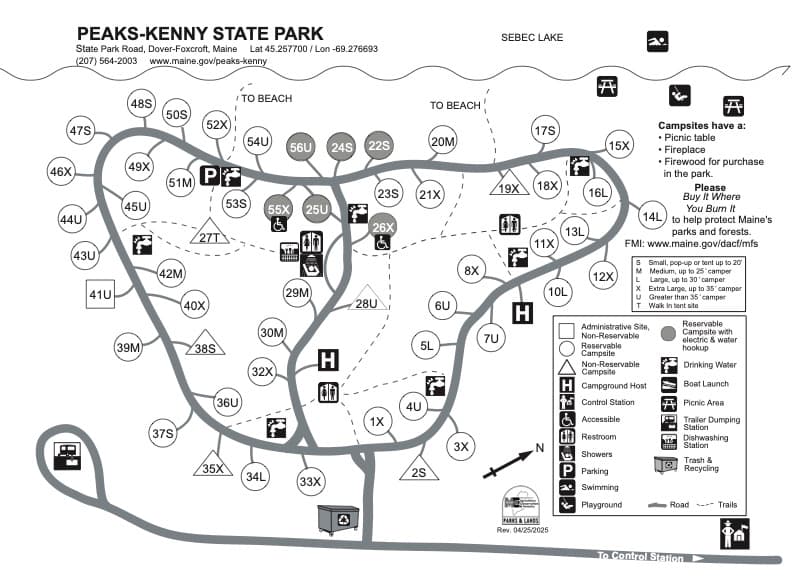 Peaks-Kenny State Park campground
