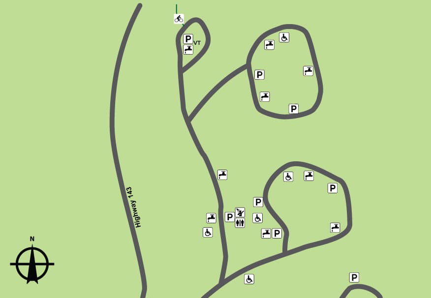 Sam A. Baker State Park Campground 1 (sites 44-95 and 195-208) campground